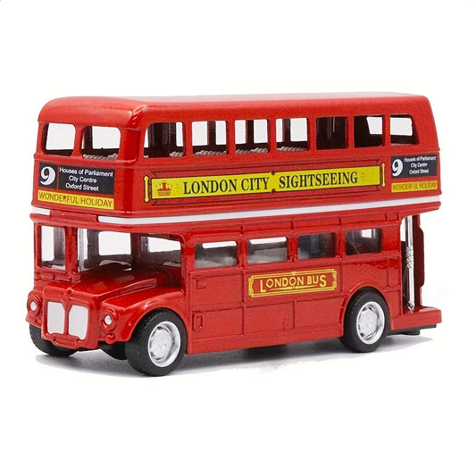 London Bus Model Toy Car Ornament